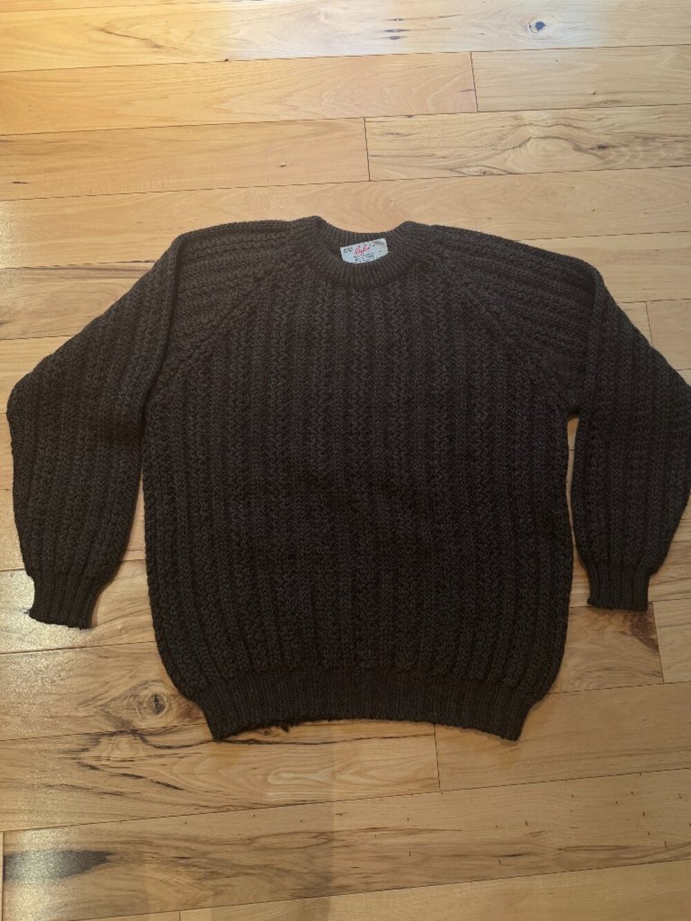 Byford Made in England L Knit Sweater 100% Wool Vintage Hardy Amies